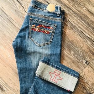 Tin Haul Aztec Boot Cut Jeans